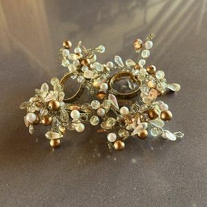 💎💎Beautiful beaded napkin rings (set of 4)🍾🍾